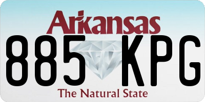 AR license plate 885KPG