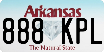 AR license plate 888KPL