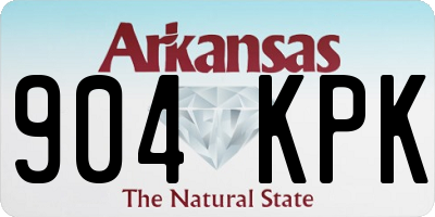 AR license plate 904KPK