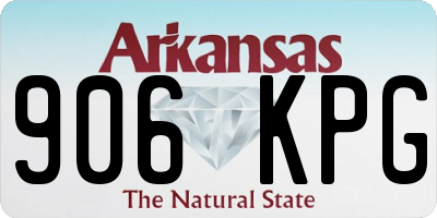 AR license plate 906KPG