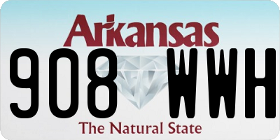 AR license plate 908WWH