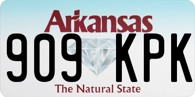 AR license plate 909KPK