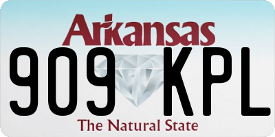 AR license plate 909KPL