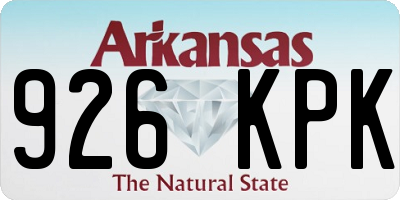 AR license plate 926KPK