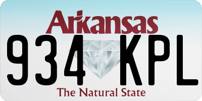 AR license plate 934KPL