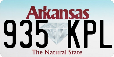 AR license plate 935KPL