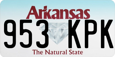 AR license plate 953KPK