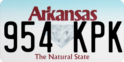 AR license plate 954KPK