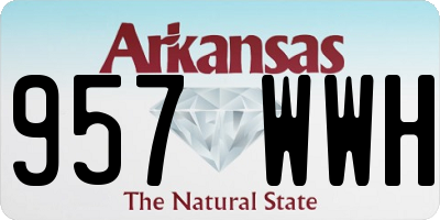 AR license plate 957WWH