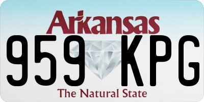 AR license plate 959KPG