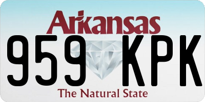 AR license plate 959KPK