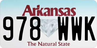 AR license plate 978WWK