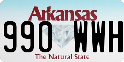 AR license plate 990WWH