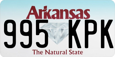 AR license plate 995KPK