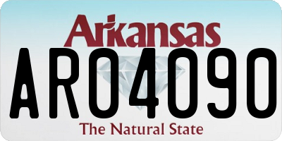 AR license plate AR04090
