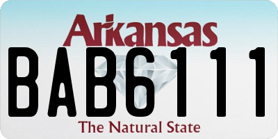 AR license plate BAB6111
