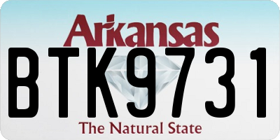 AR license plate BTK9731