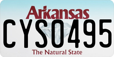 AR license plate CYS0495