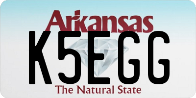 AR license plate K5EGG