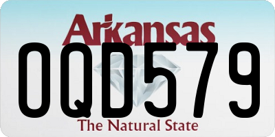 AR license plate OQD579