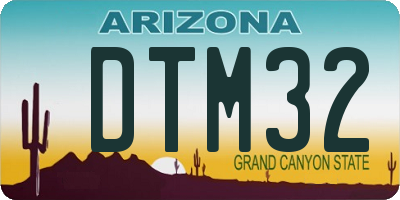 AZ license plate DTM32