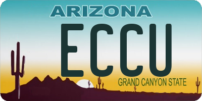 AZ license plate ECCU