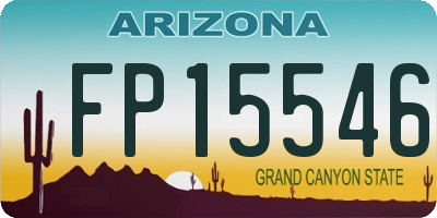 AZ license plate FP15546