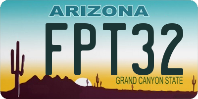 AZ license plate FPT32