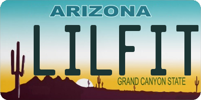 AZ license plate LILFIT