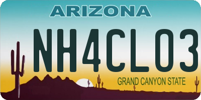 AZ license plate NH4CLO3