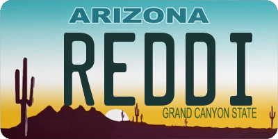 AZ license plate REDDI