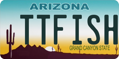 AZ license plate TTFISH