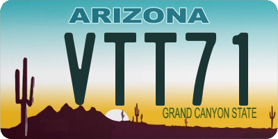 AZ license plate VTT71