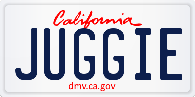 CA license plate JUGGIE
