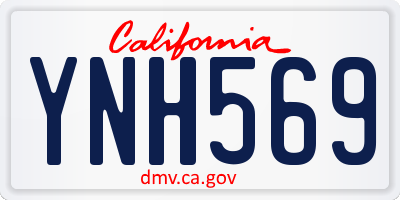 CA license plate YNH569
