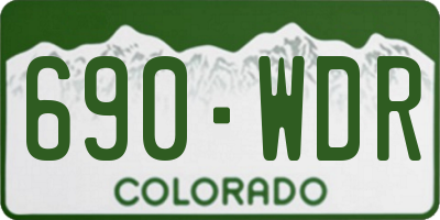 CO license plate 690WDR