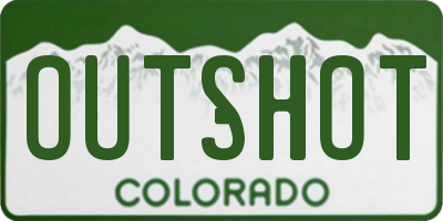 CO license plate OUTSHOT