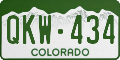 CO license plate QKW434