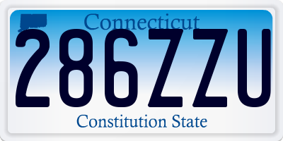 CT license plate 286ZZU