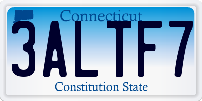 CT license plate 3ALTF7