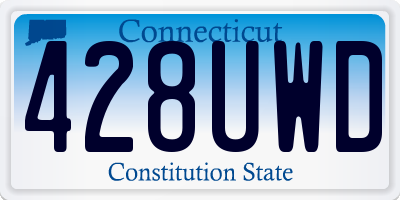 CT license plate 428UWD