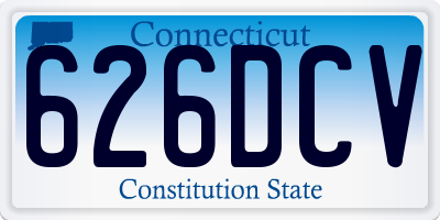 CT license plate 626DCV