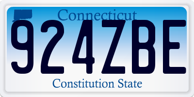 CT license plate 924ZBE