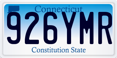 CT license plate 926YMR