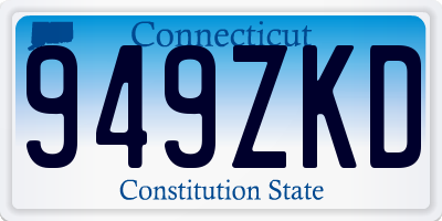 CT license plate 949ZKD
