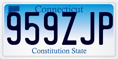 CT license plate 959ZJP