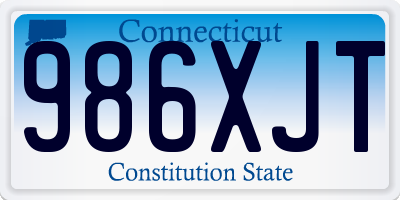 CT license plate 986XJT