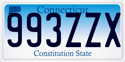 CT license plate 993ZZX