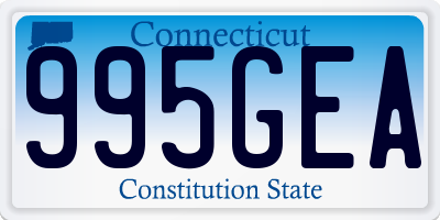 CT license plate 995GEA