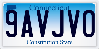 CT license plate 9AVJVO